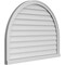 Ekena Millwork Round Top Surface Mount PVC Gable Vent w/ 2"W x 2"P Brickmould Sill Frame, 42"W x 32"H GVPRT42X3203SN - alternate 5